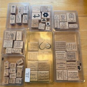 Stampin Up Assorted Rubber Stamp Set